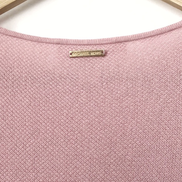 Michael Kors Knit Pink Batwing Sweater Dress - Picture 2 of 4